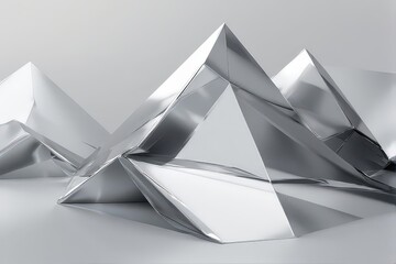 Abstract Geometric Pyramid