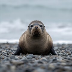 Naklejka premium sea lion galapagos islands