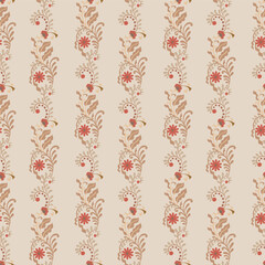 Vertical Ornamental Stripe Seamless