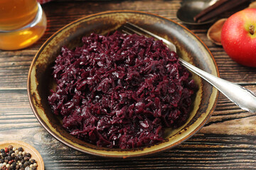 Rotkohl or red cabbage, traditional side dish in Southern Germany