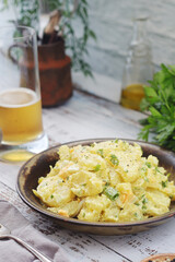 Traditional German dish potato salad