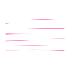 Abstract illustration featuring several horizontal pink lines of varying lengths against a white background.