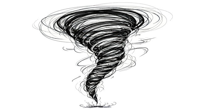 Dynamic abstract rendering showcasing turbulent movement and vortex energy displayed with an