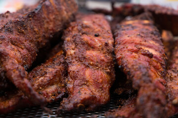 Ready-to-eat fried pork ribs.