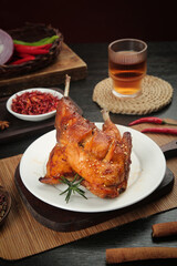 Sichuan Smoked Rabbit Leg with Sesame Seeds - Traditional Chinese Spiced Meat Dish