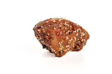 Spicy Sichuan Rabbit Head Dish with Sesame Seeds - Traditional Chinese Cuisine from Shuangliu