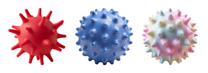 3d virus isolated on white