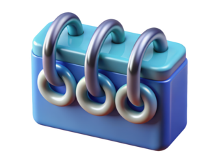 Calendar icon render of event management reminder for time organization and planning design 3d illustration isolated on transparent background