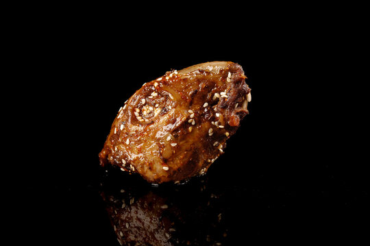 Marinated Rabbit Head Specialty from Chengdu Shuangliu - Traditional Spicy Chinese Delicacy with Sesame Seeds