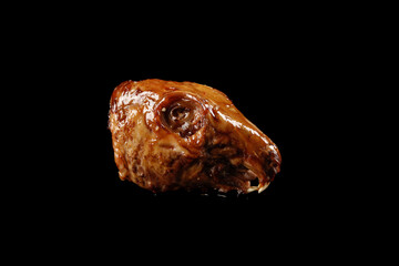 Shuangliu Spicy Braised Rabbit Head - Traditional Chinese Delicacy Food Photography