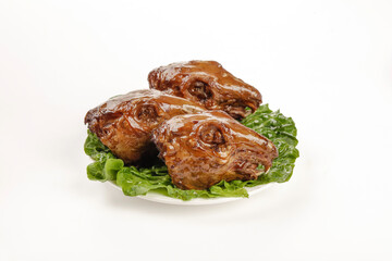 Braised Rabbit Heads Shuangliu Spicy Dish Traditional Chinese Cuisine Food Photography