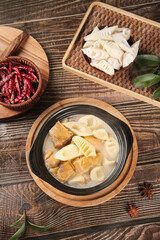 Bamboo Shoots Stew with Chilies - Traditional Chinese Fujian Cuisine Spring Dish