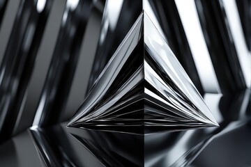 Abstract Geometric Pyramid