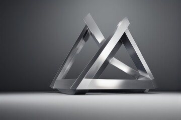 Abstract Geometric Pyramid