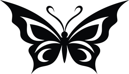Elegant Butterfly Design, Modern Silhouette, Perfect for Nature-Inspired Projects and Creative Designs, Evokes Beauty and Transformation, Vector Origin