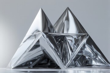 Abstract Geometric Pyramid