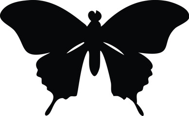 Elegant butterfly silhouette for nature designs, branding, and delicate creative projects showcases insect beauty, transformation, and grace in logo concepts