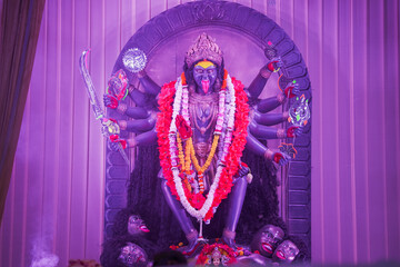 Kali maa idol statue, Hindu goddess Kali murti, Divine maa Kali sculpture, Powerful goddess Kali...