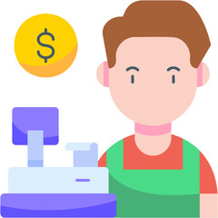 Cashier Illustration