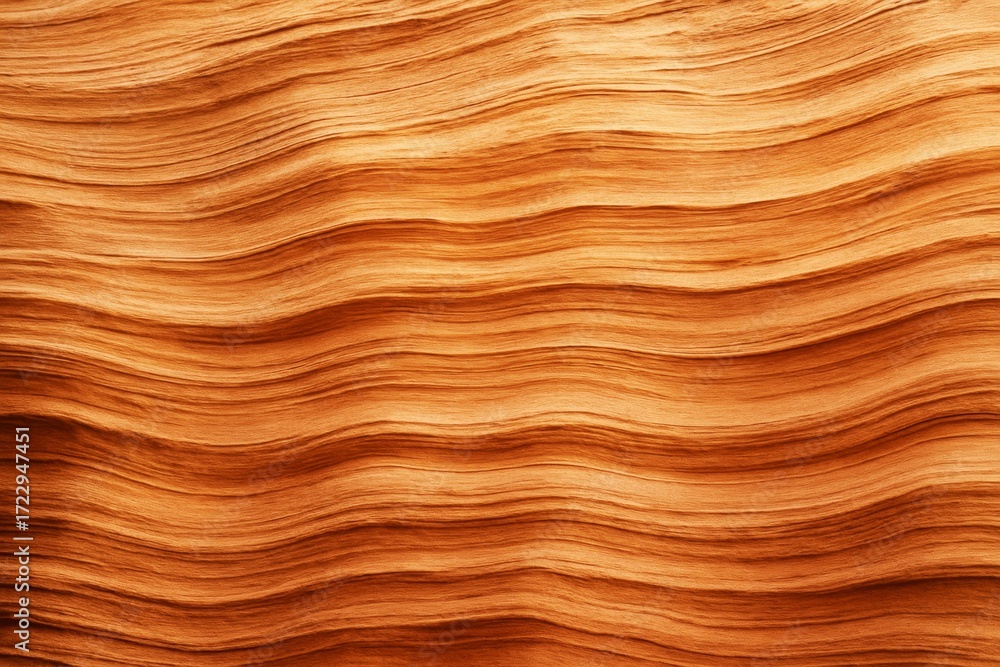 Poster natural wavy sandstone texture background with warm light and abstract flowing layers creating a smo