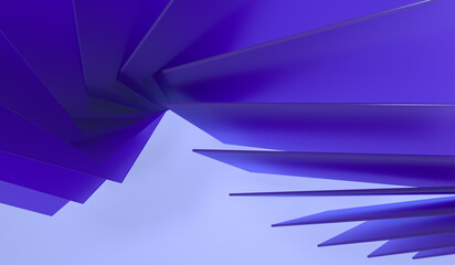 Abstract blue glass sheets with modern tech background design