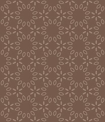 Seamless floral pattern with a retro damask ornament texture