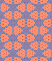 Vintage seamless floral pattern with beige retro Victorian flowers and ornamental leaf swirls, a decorative textile fabric design with a unique texture illustration