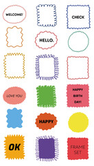 手描きシェイプフレームセット