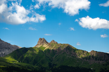 Berggipfel auf der Seiser Alm.
