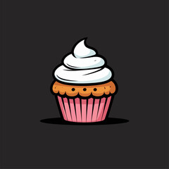 cupcake vector illustration