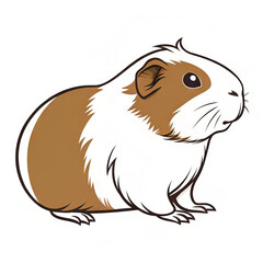 guinea pig silhouette isolated
