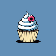 cupcake vector illustration