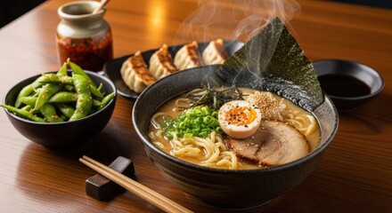 Misso ramen noodle with pork and egg