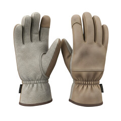 Winter gloves pair isolated on png transparent background