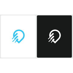 Location Pin Logo – Analytics and Growth Chart Symbol