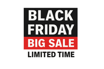 Black friday big sale limited time banner