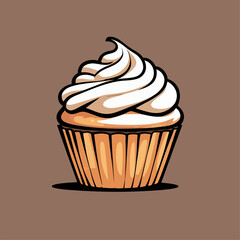 cupcake vector illustration