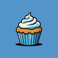 cupcake vector illustration