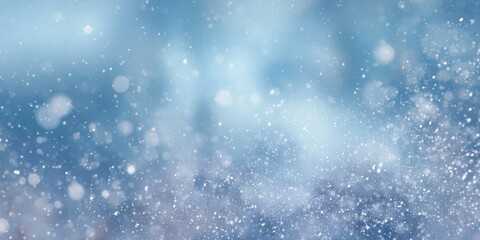 Obraz premium The sparkling snowfall creating a dreamy winter wonderland atmosphere.