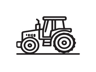 Professional Farm Equipment Icon in Clean Minimalist Vector Illustration