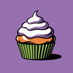 cupcake vector illustration