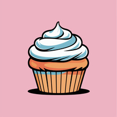 cupcake vector illustration