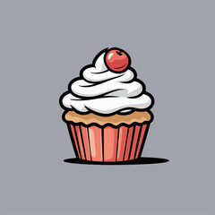 cupcake vector illustration