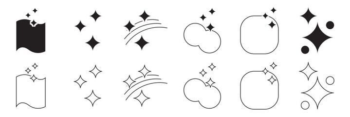 Clean surface icon. isolated on white background. Vector illustration. EPS 10