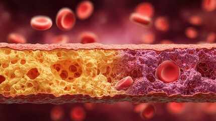 Bleeding Disorders Awareness Week. Cross-section medical diagram of skin injury with normal clot formation vs excessive bleeding, educational style