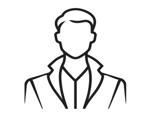 Stylish Fashion Icon in Clean Minimal Vector Line Illustration