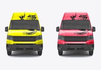 Comercial Panel Van Mockup