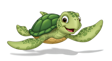 Fototapeta premium funny turtle cartoon
