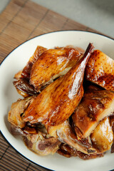 Traditional Chinese Roasted Goose with Waxed Skin - Asian Cuisine Delicacy