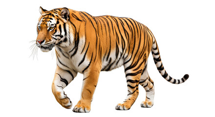 Obraz premium tiger isolated on white background